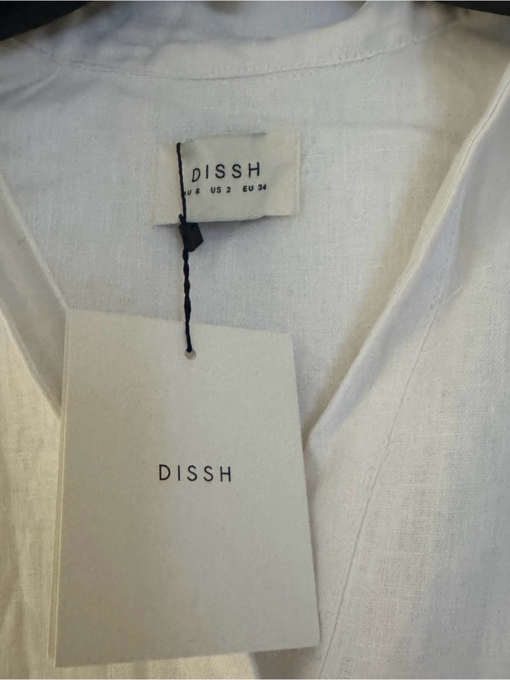 DISSH Helena White Oversized Linen Shirt - Picture 3 of 5